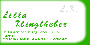 lilla klinglheber business card